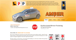 Desktop Screenshot of amberdrivingschool.com.au